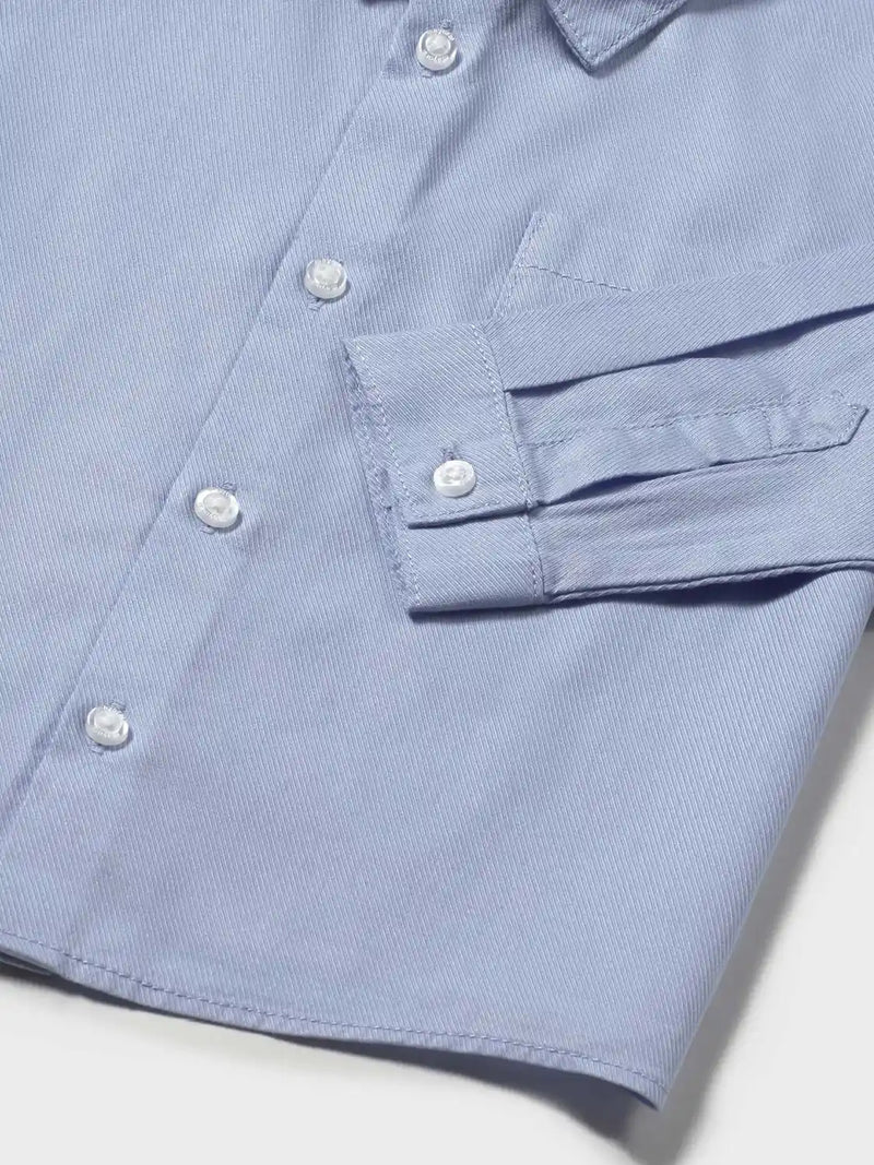 Closer view of the Mayoral shirt.