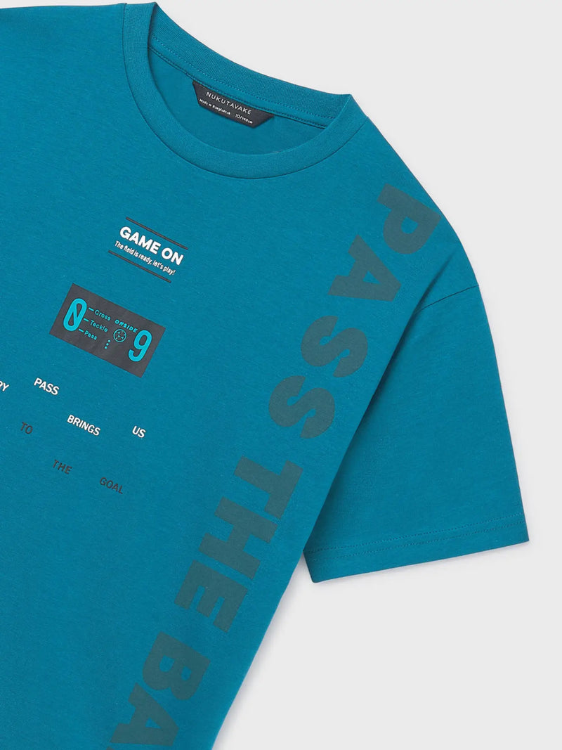 Closer look at the Mayoral t-shirt.