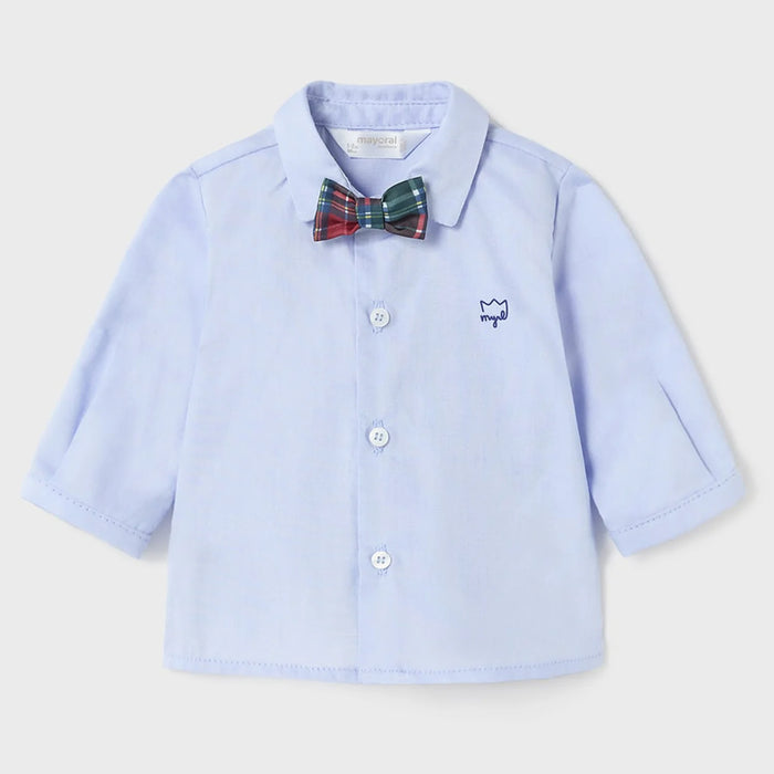 Mayoral Shirt & Bow Tie - Blue
