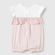 Rear view of the Mayoral short romper.