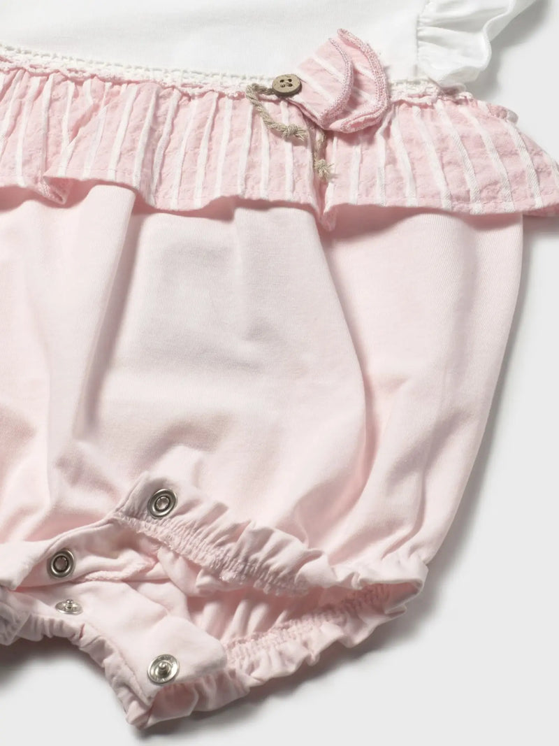 Closer look at the Mayoral short romper.