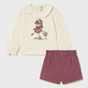 Mayoral baby girl's shorts set - 02076.
