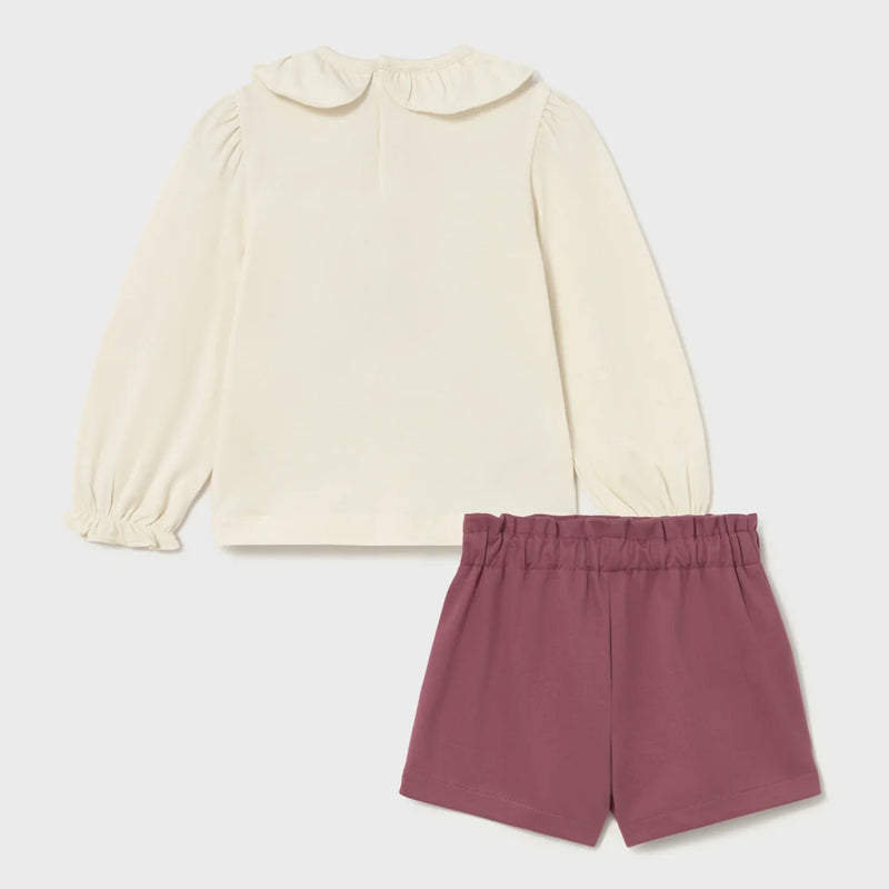 Back of the Mayoral shorts set.