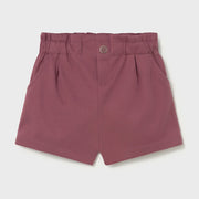 Mayoral girl's dark pink shorts.