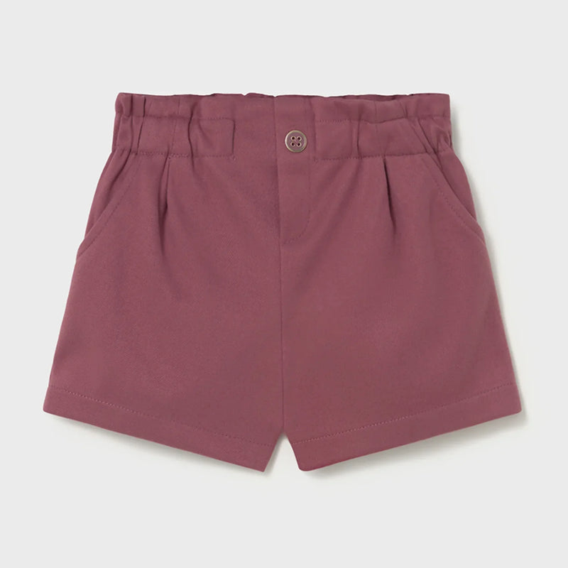 Mayoral girl's dark pink shorts.