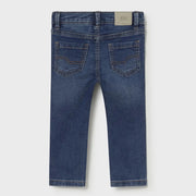 Rear view of the Mayoral skinny fit jeans.