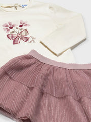 Closer look at the Mayoral skirt set,