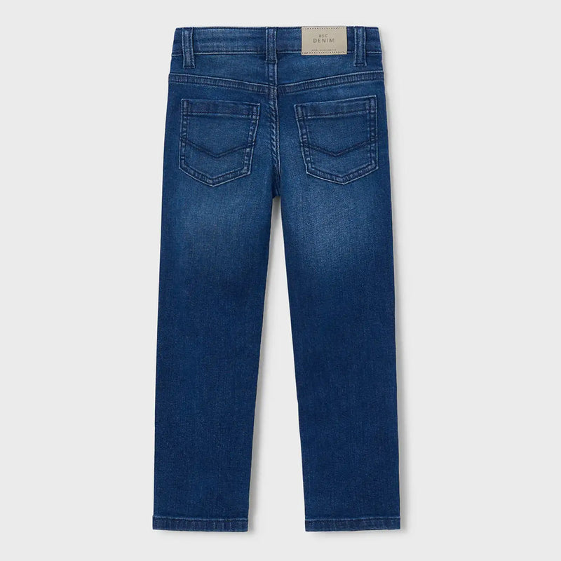 Back of the Mayoral blue slim fit jeans.