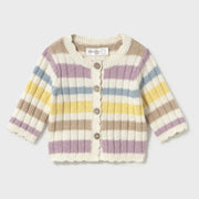Mayoral baby girl's striped cardigan - 02301.