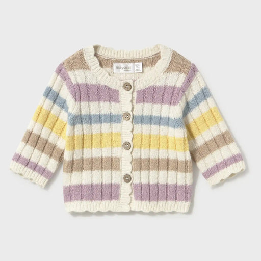 Mayoral baby girl's striped cardigan - 02301.