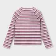Rear view of the Mayoral girl's striped jumper.