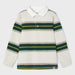 Mayoral green striped polo shirt - 04104.