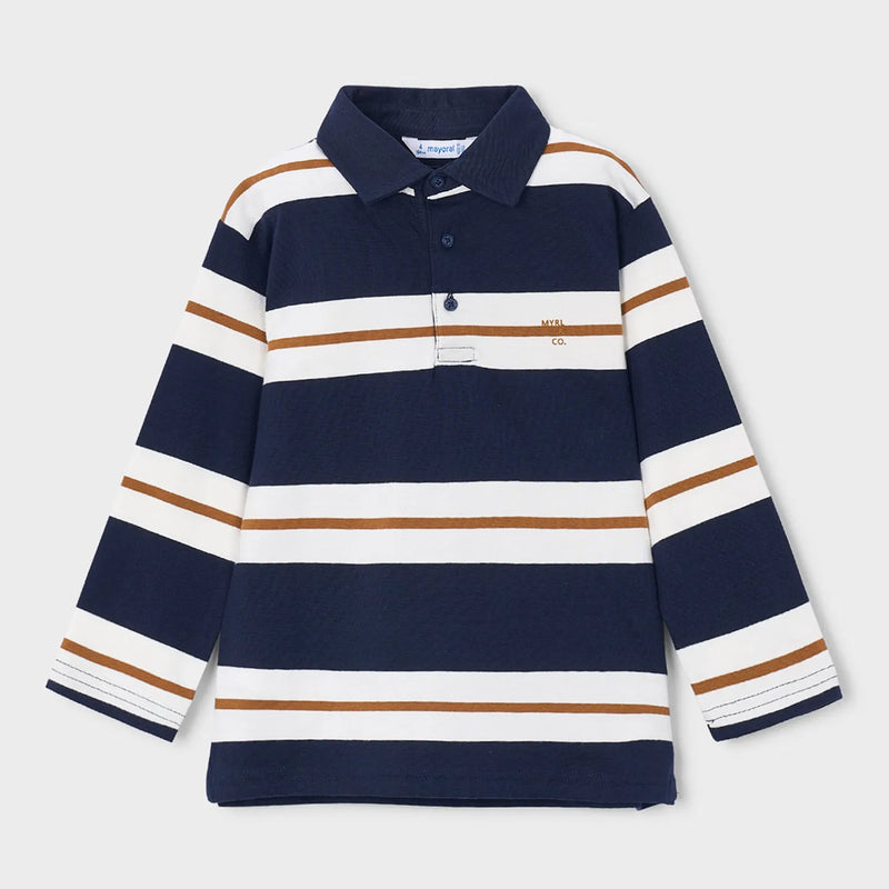 Mayoral boy's striped polo shirt - 04141.