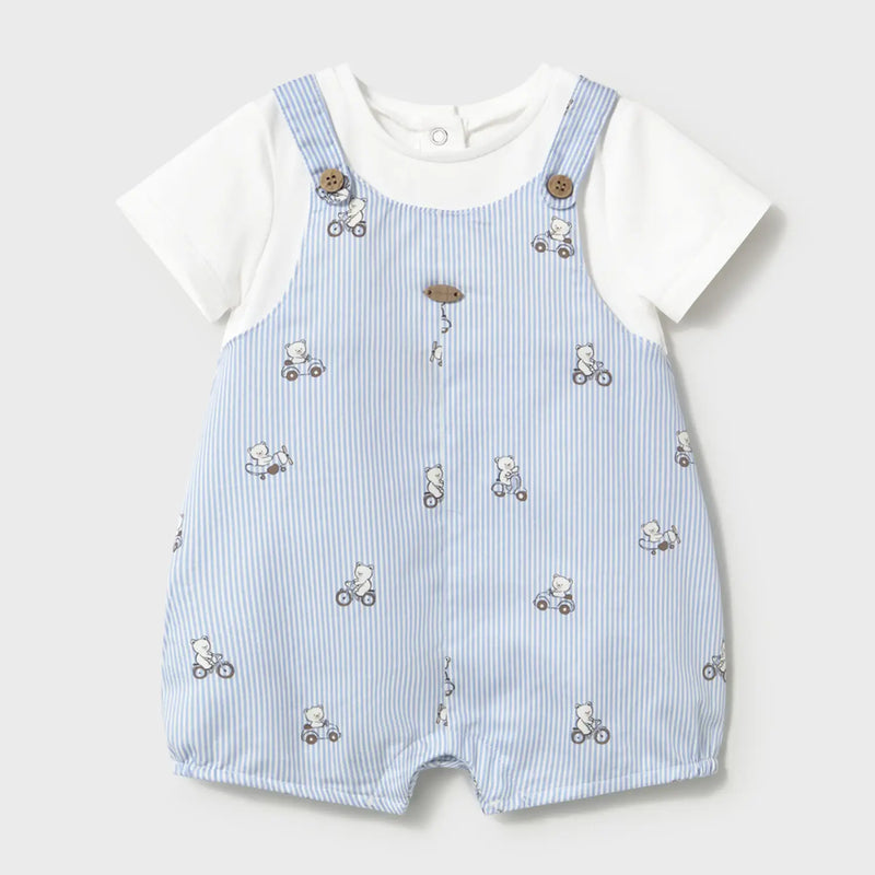 Mayoral baby boy's striped romper - 01613.