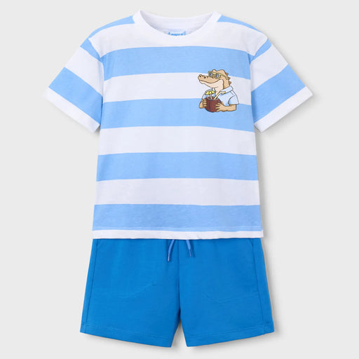 Mayoral boy's striped shorts set - 03602.