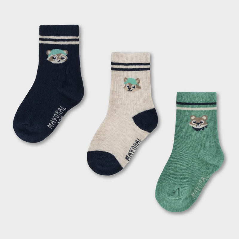 Mayoral baby boy's striped socks set - 10249.