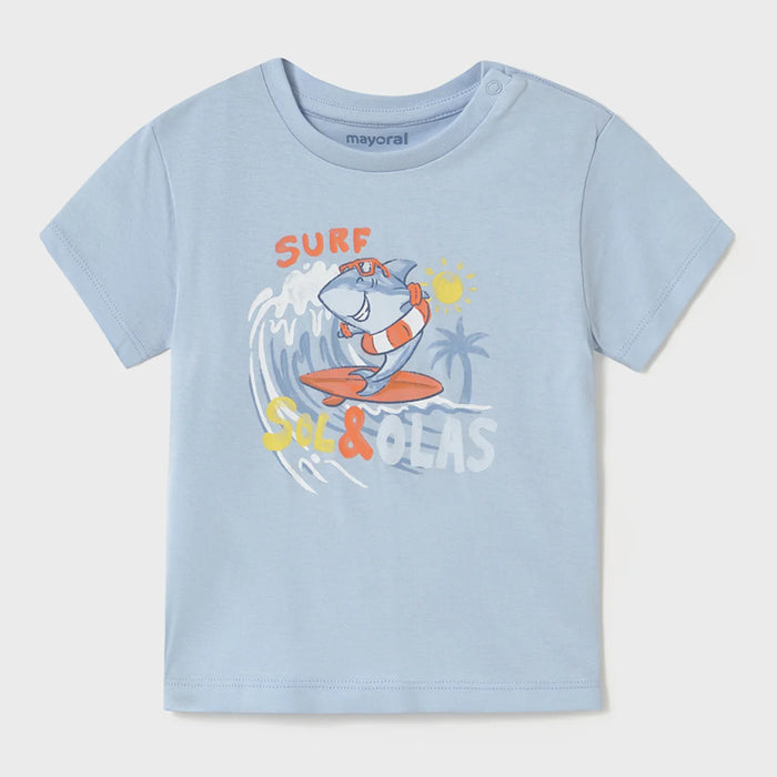 Mayoral blue surfer t-shirt - 01065.