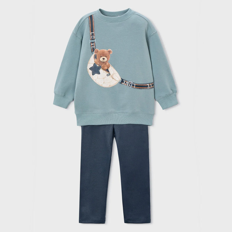 Mayoral girl's sweatshirt & leggings set - 04727.