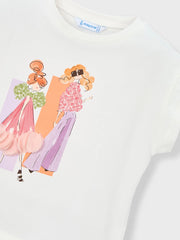 Closer look at the Mayoral sleeveless t-shirt.