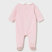 Back of the Mayoral pink teddy bear babygrow.