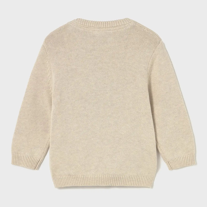 Back of the Mayoral tan teddy bear jumper.