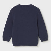 Back of the Mayoral navy teddy bear jumper.