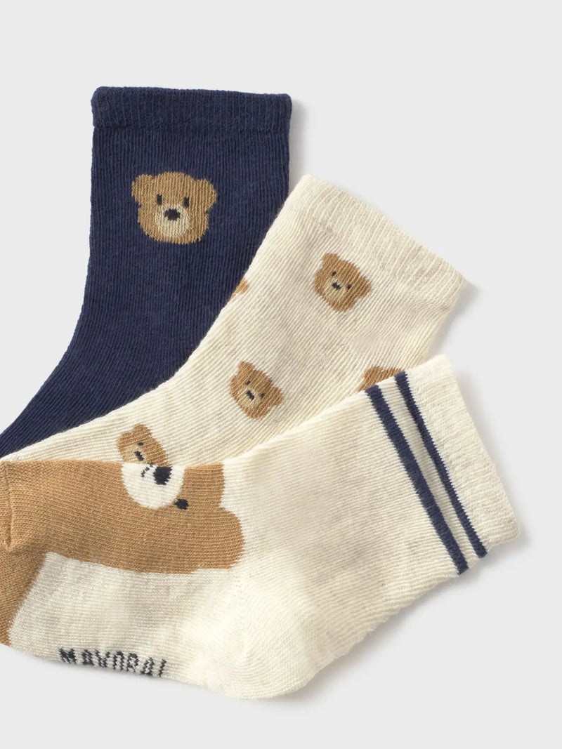 Closer look at the Mayoral teddy bear socks.