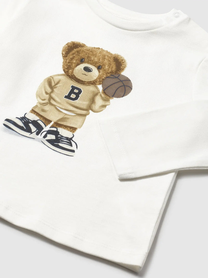 Mayoral Teddy Bear T-Shirt - Cream