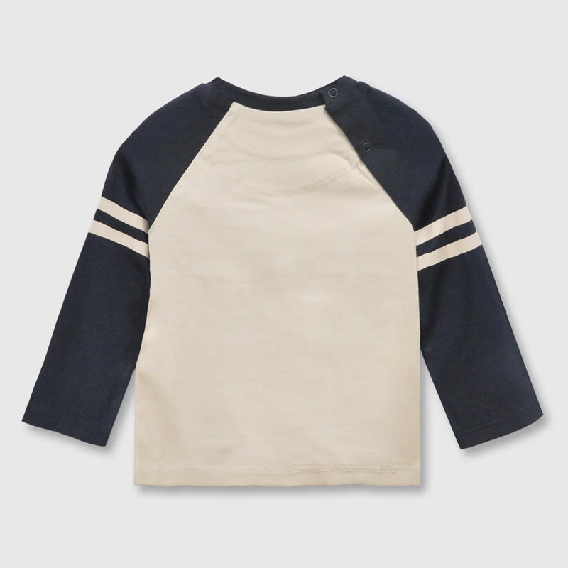 Mayoral Colourblock Teddy Bear T-Shirt - Navy