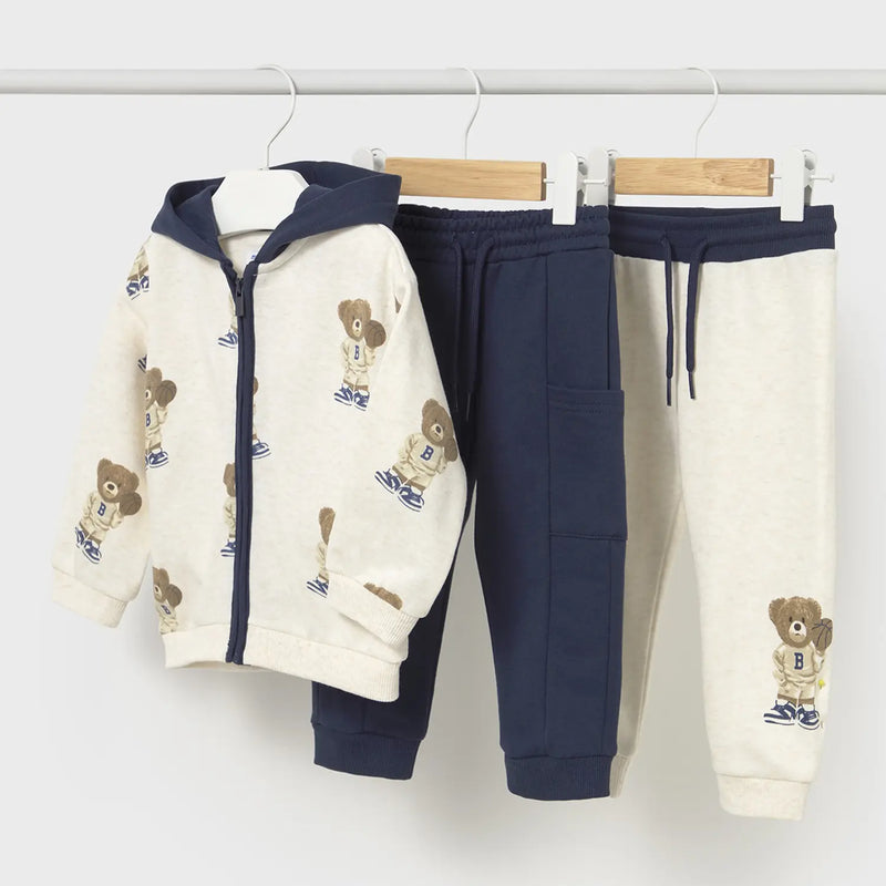 Mayoral boy's blue teddy bear tracksuit - 02836.