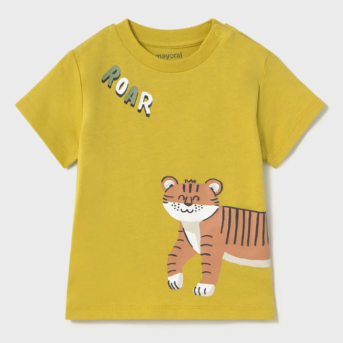 Mayoral boy's tiger print t-shirt.