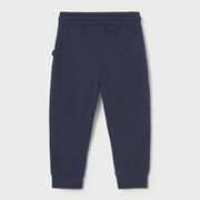 Back of the Mayoral navy track bottoms.