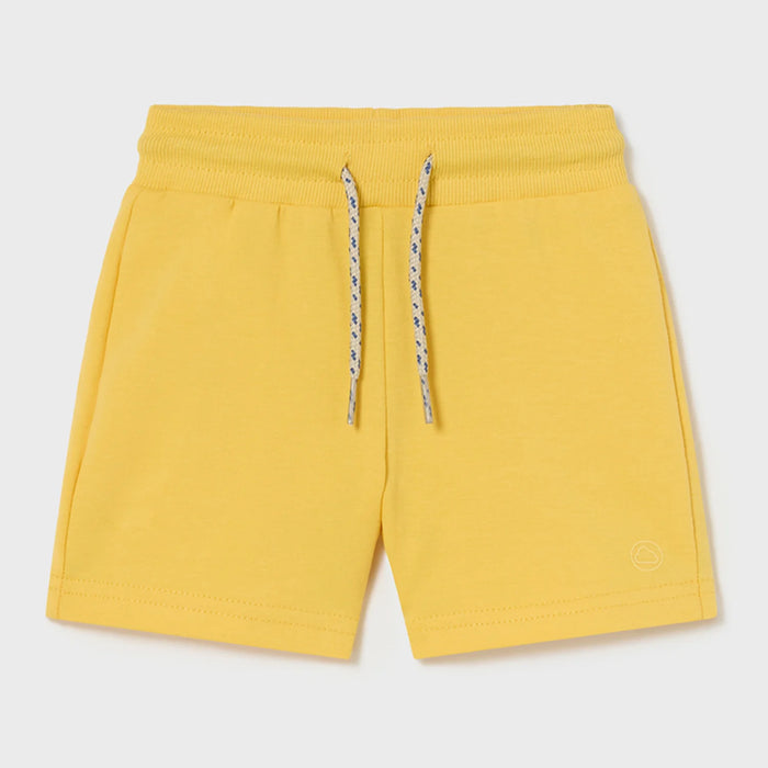 Mayoral baby boy's yellow track shorts - 00621.