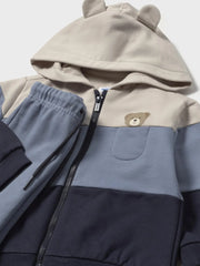 Closer look at the Mayoral colourblock tracksuit.