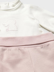 Mayoral tracksuit with bunny rabbit appliqué.