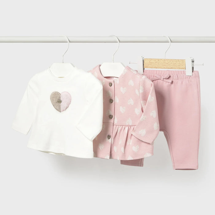 Mayoral Heart Tracksuit - Pink