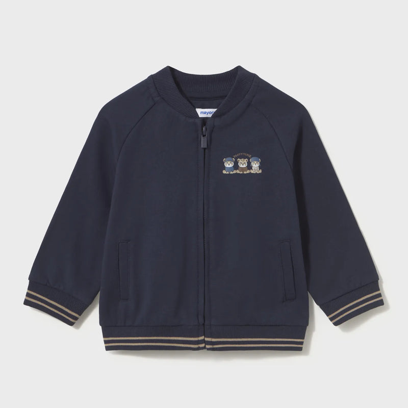 Mayoral boy's navy zip up jacket.