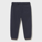 Baby boy's navy track bottoms.
