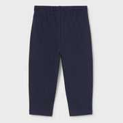 Baby boy's navy track bottoms.
