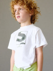 Boy wearing the Mayoral tracksuit.