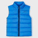 Boy's bright blue padded gilet.