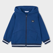 Boy's royal blue zip up hoodie.