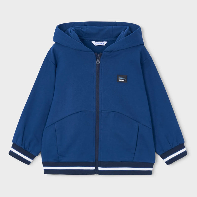 Boy's royal blue zip up hoodie.