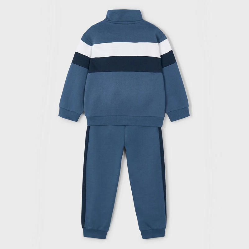 Rear view of the Mayoral colourblock tracksuit.