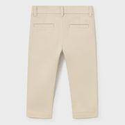 Rear view of the Mayoral tan trousers.