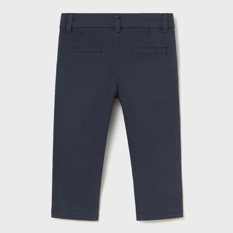 Back of the Mayoral navy trousers.