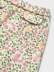 Mayoral baby girl's trousers with floral print.
