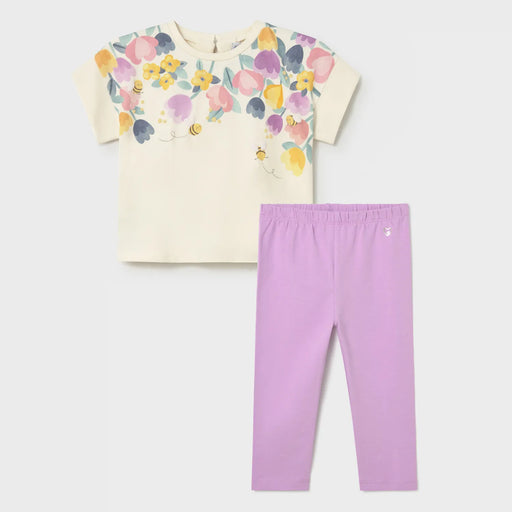 Mayoral baby girl's tulip leggings set - 01085.