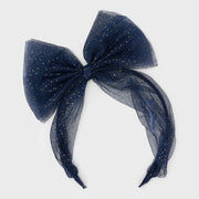 Mayoral navy tulle bow headband - 10078.