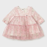 Mayoral girl's pink tulle dress - 02808.